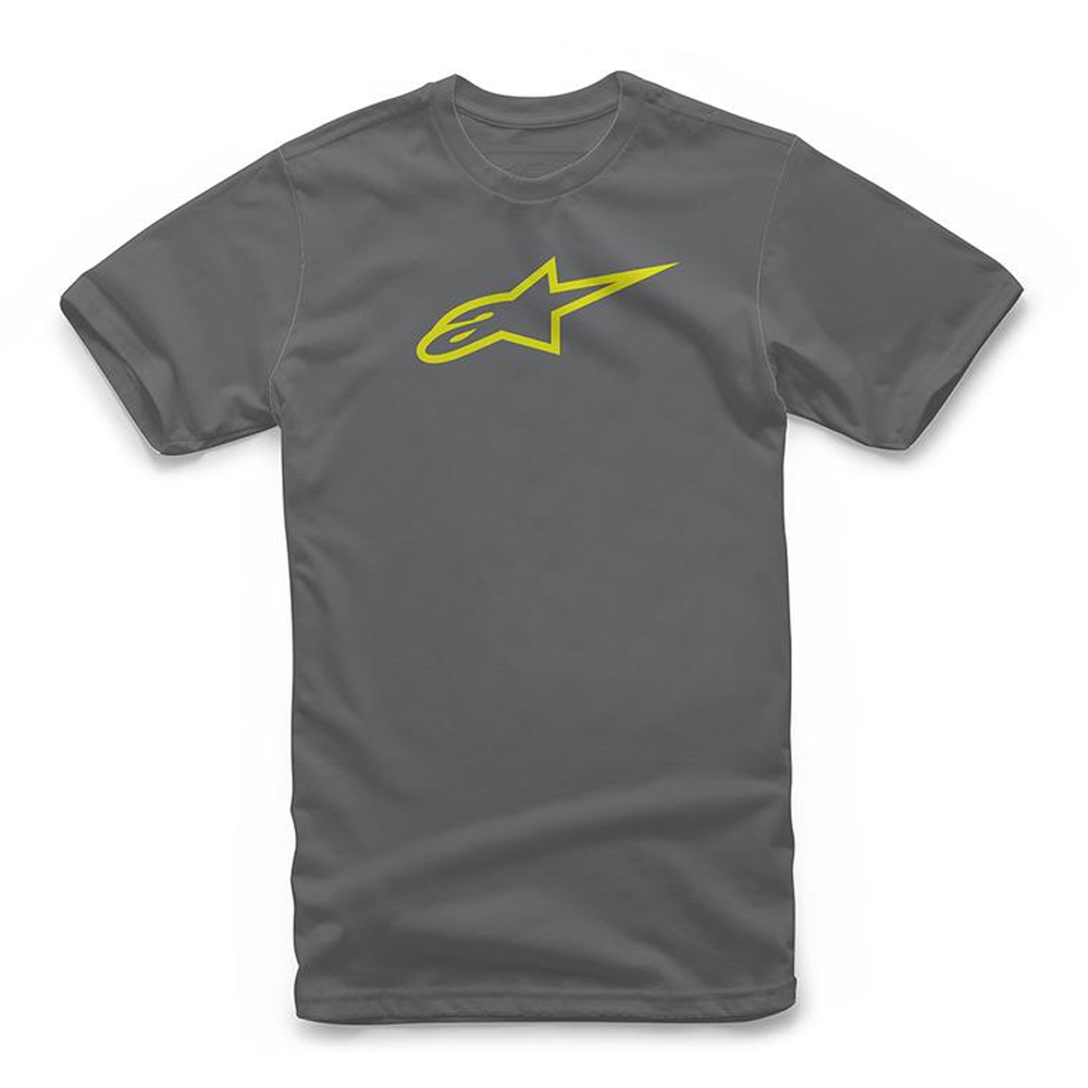 Alpinestars Alpinestars Ageless Classic Tee Charcoal Hi Vis Yellow